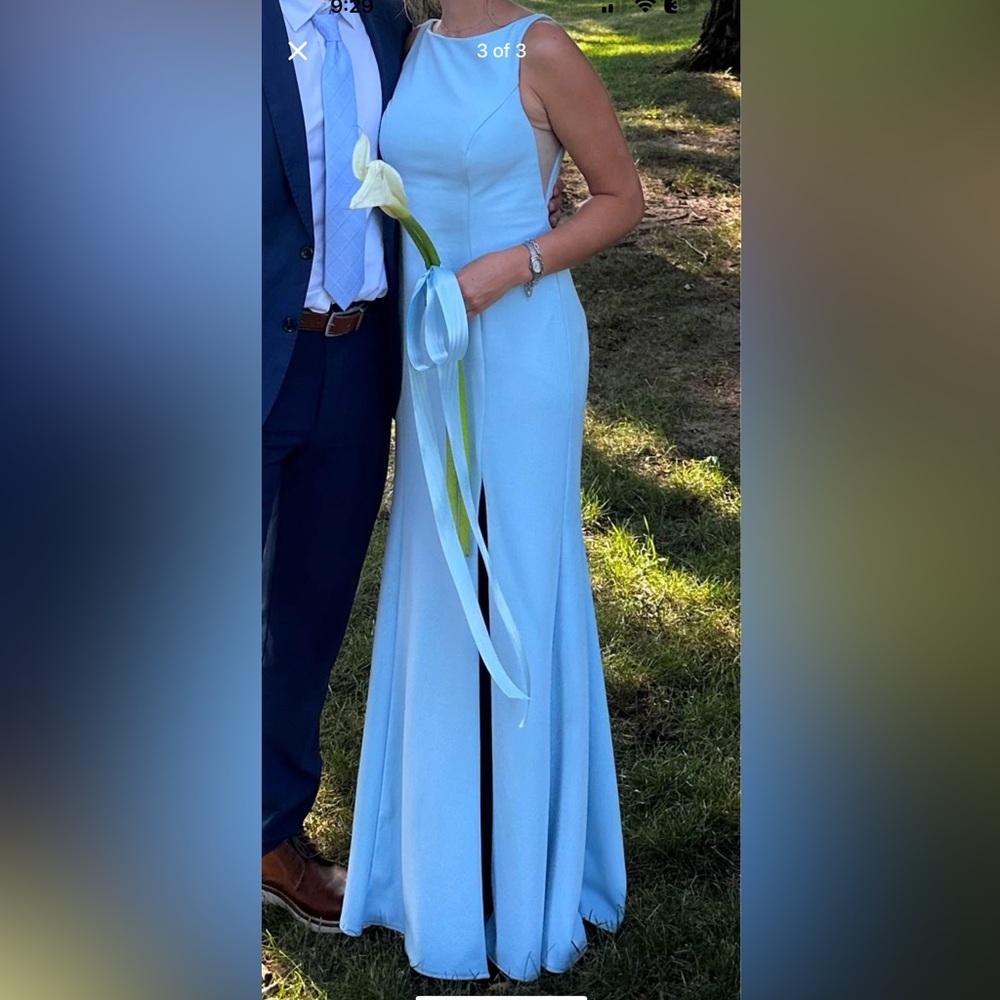 Azazie sky Blue bridesmaid dress